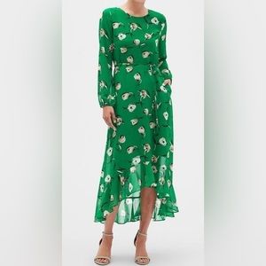 Banana Republic high low dress size 8 green